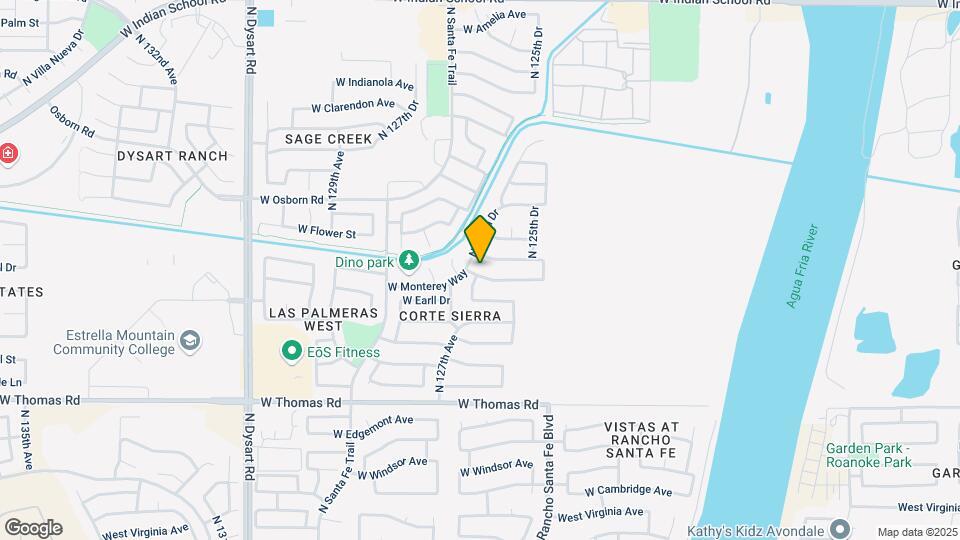 12634 W Monterey Way Map and Location Details
