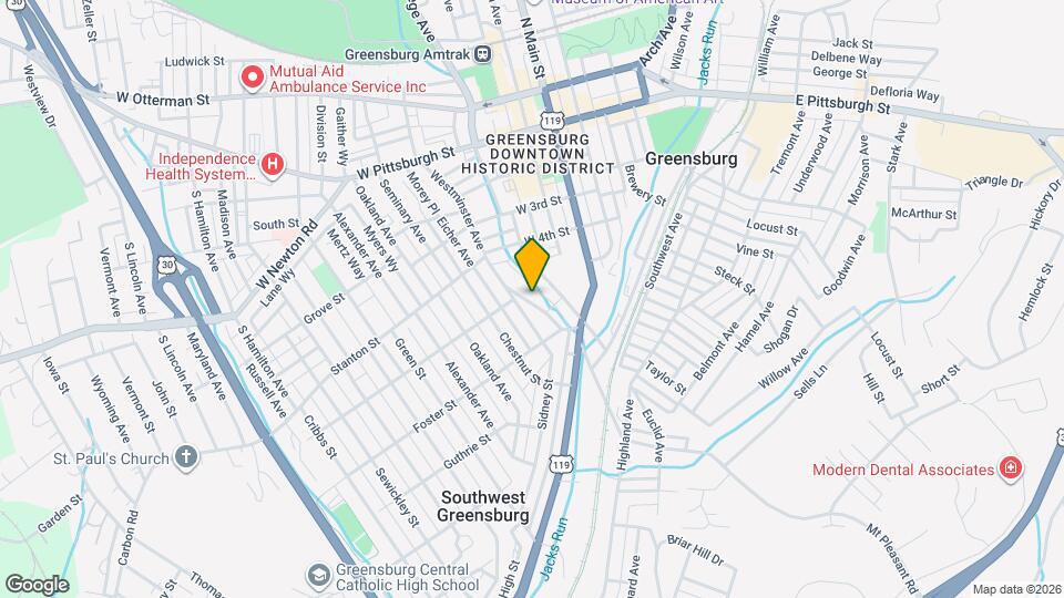 505 Westminster Ave Map and Location Details