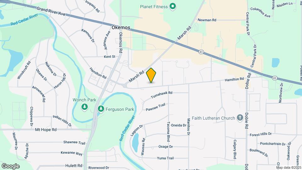 2016 Hamilton Rd Map and Location Details