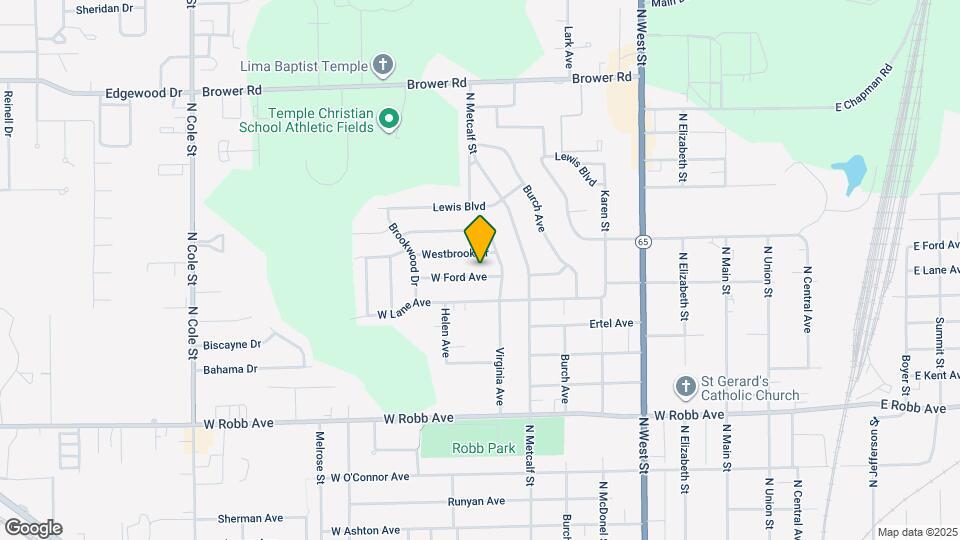 614 W Ford Ave Map and Location Details