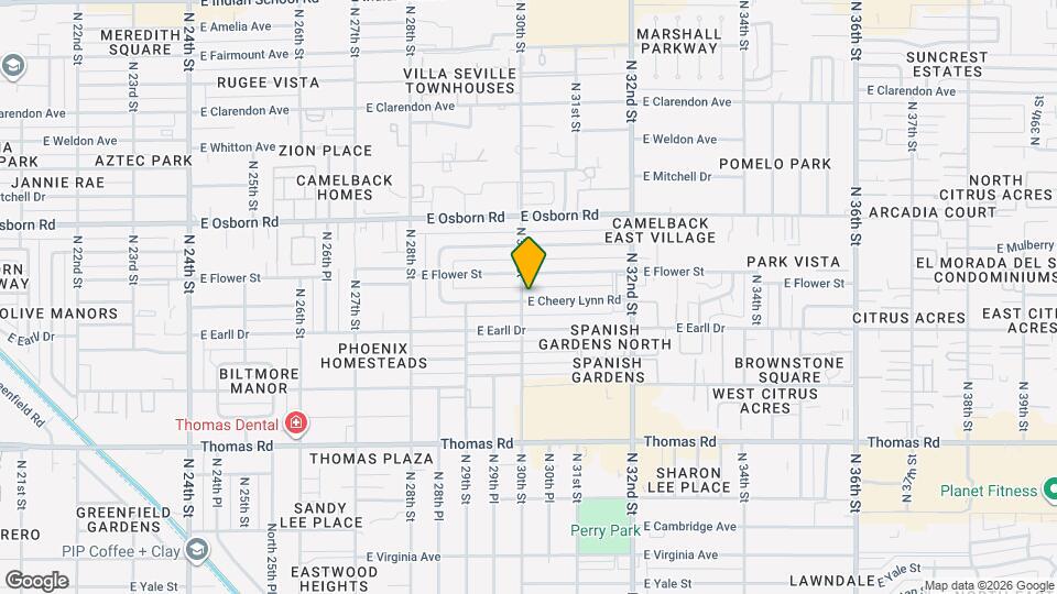 3002 E Cheery Lynn Rd Map and Location Details