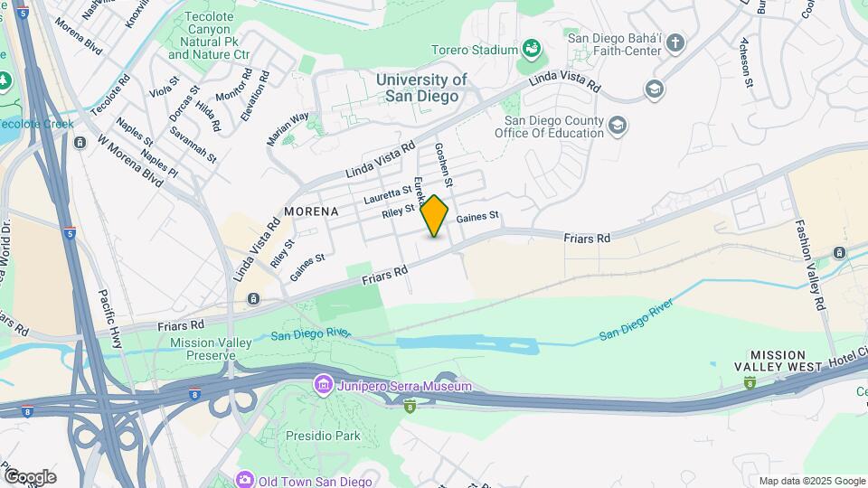 5780 Friars Rd Map and Location Details