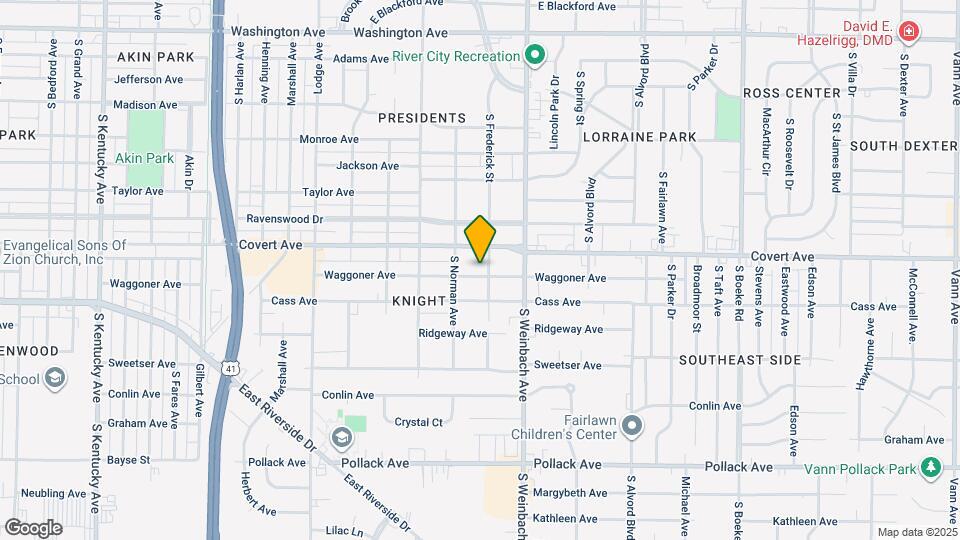 1822 Waggoner Ave Map and Location Details