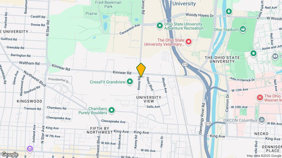 1858 Kenny Rd Map and Location Details