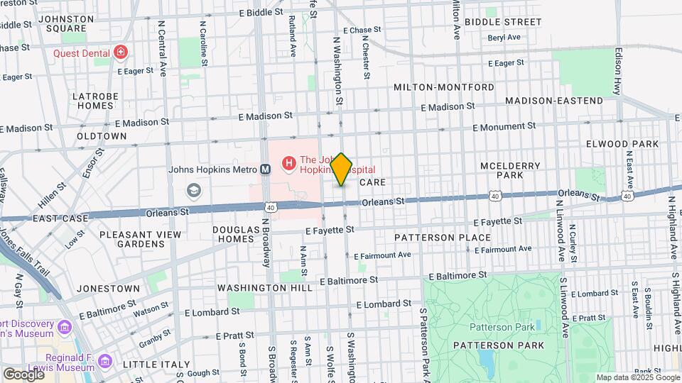 412 N Washington St Map and Location Details