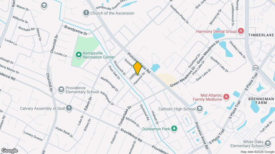 821 Hanover Dr Map and Location Details