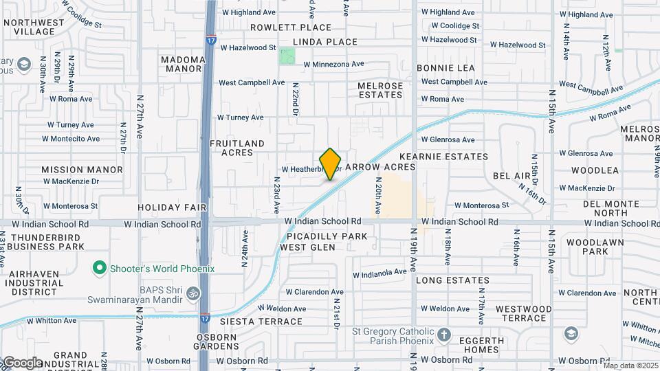 2131 W Devonshire Ave Map and Location Details