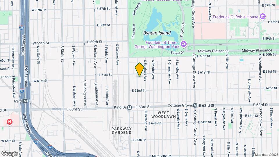 6117 S Vernon Ave, Unit 1 Map and Location Details