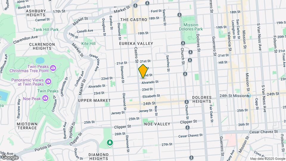 574 Alvarado St Map and Location Details