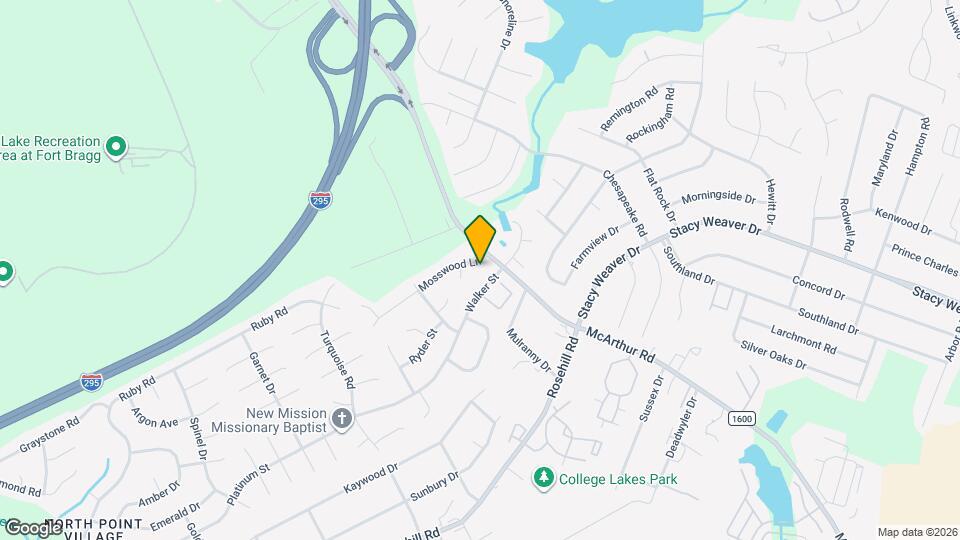 613 Mosswood Ln Map and Location Details