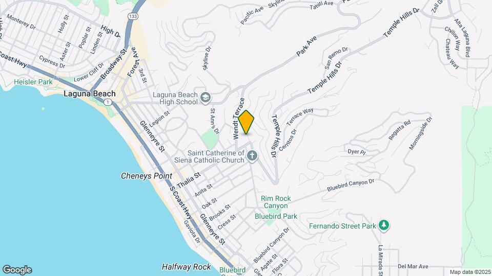 845 Temple Hills Dr Map and Location Details