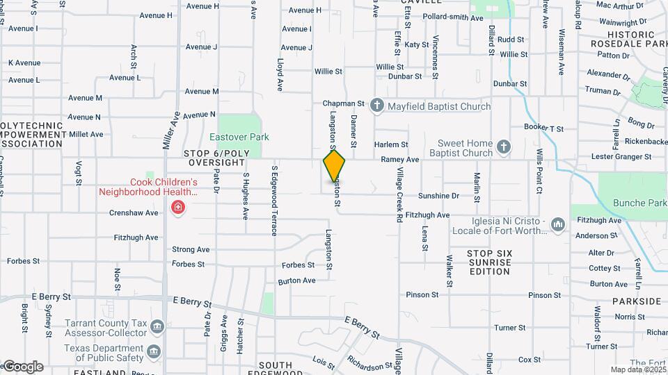 2424 Langston St Map and Location Details