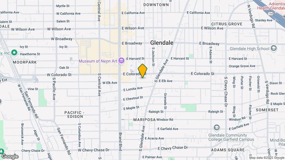 317 E Elk Ave Map and Location Details
