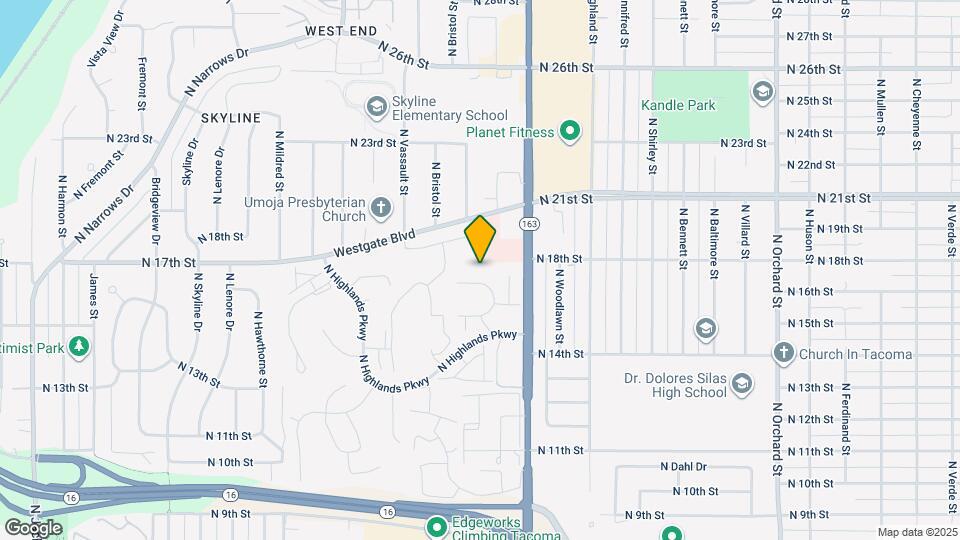 6105 N 16th St Map and Location Details