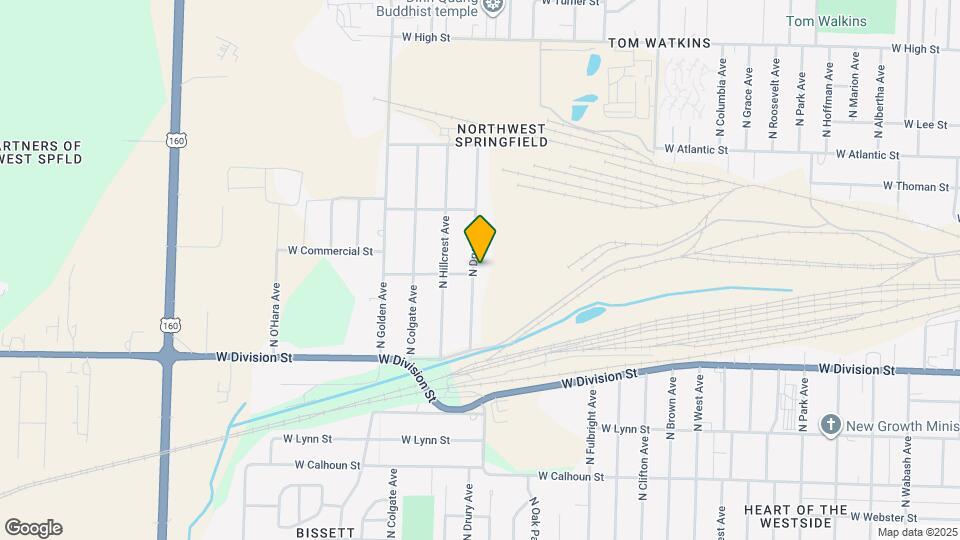 1702 N Drury Ave Map and Location Details