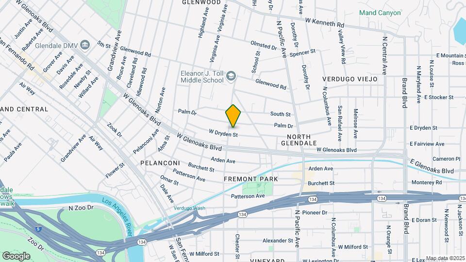 659 W Dryden St Map and Location Details