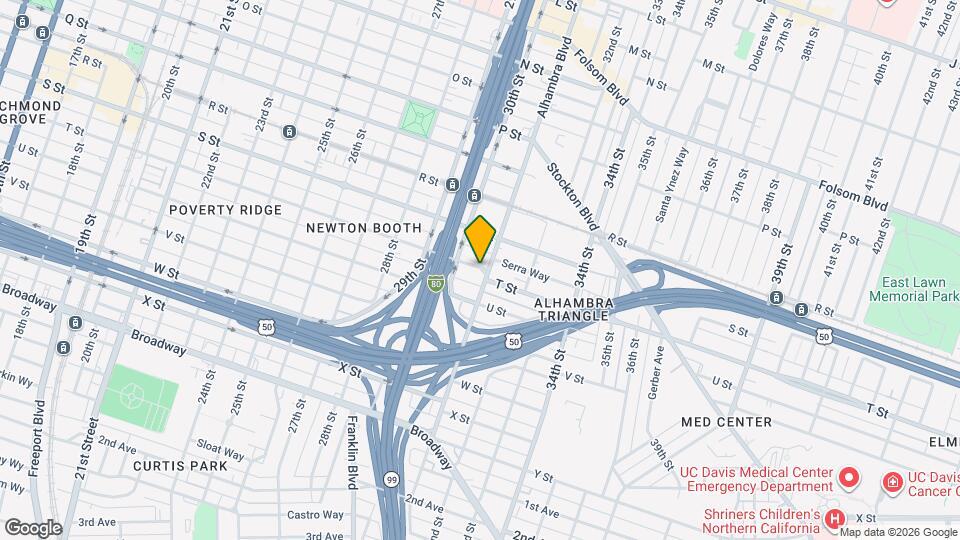 3000 T St Map and Location Details