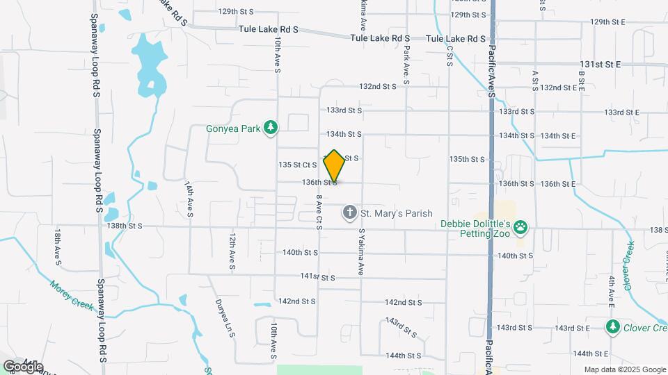 814 136th St S Map and Location Details