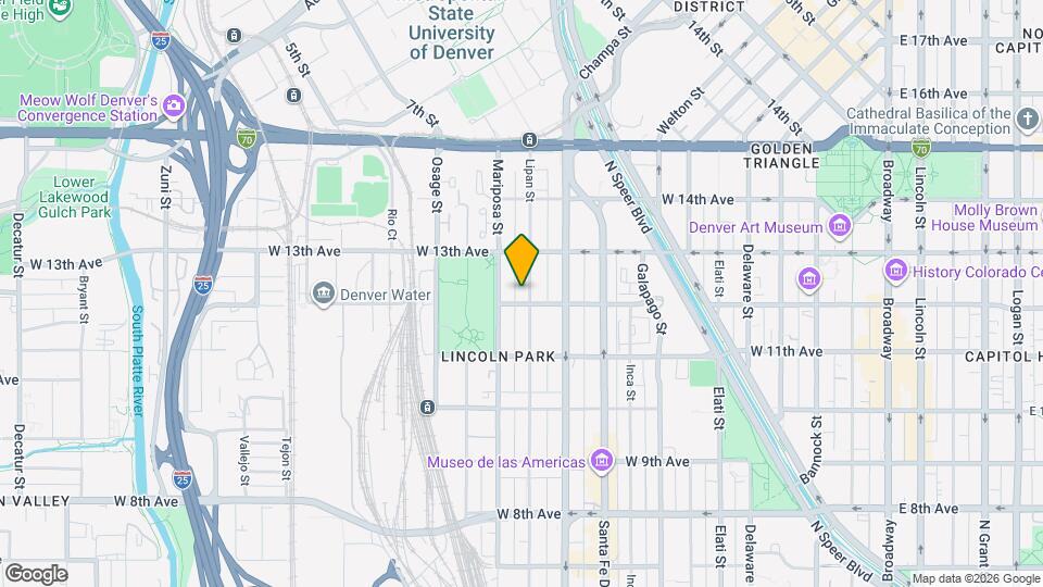 1211 Lipan St, Unit 1213 Mapa y Detalles de la Ubicación