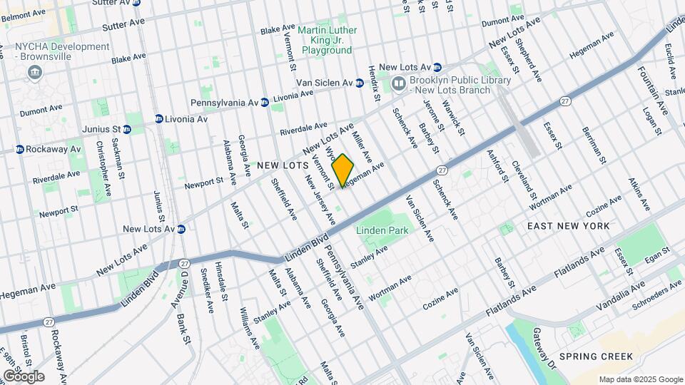 596 Hegeman Ave Map and Location Details