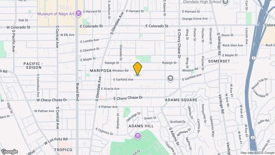 721 E Garfield Ave Map and Location Details