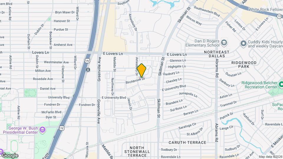 6020 Birchbrook Dr Map and Location Details