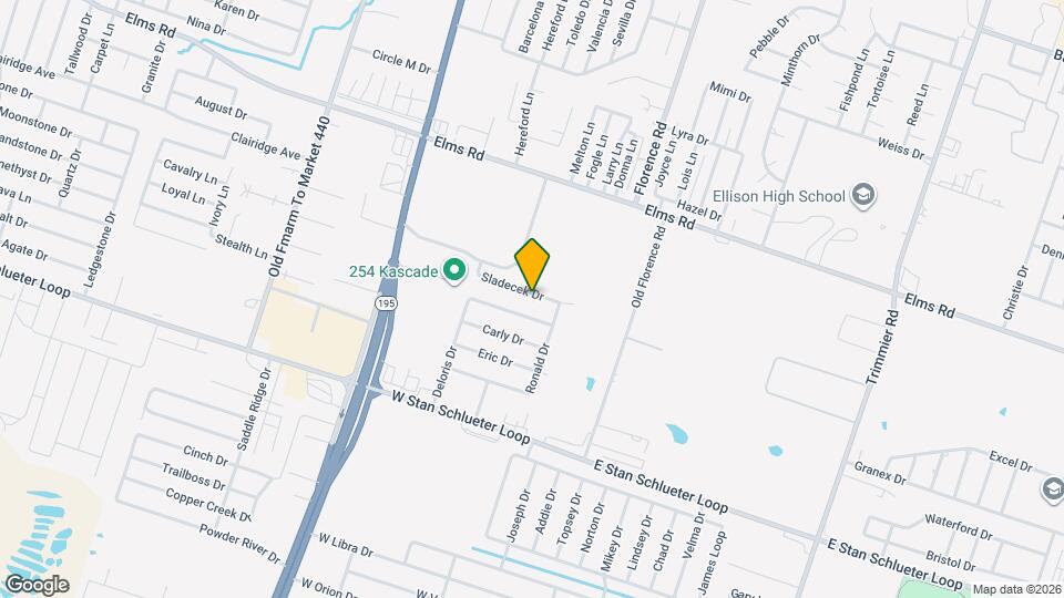 401 Sladecek Dr Map and Location Details