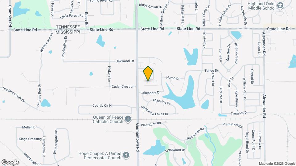 8811 Glen Crossing Map and Location Details