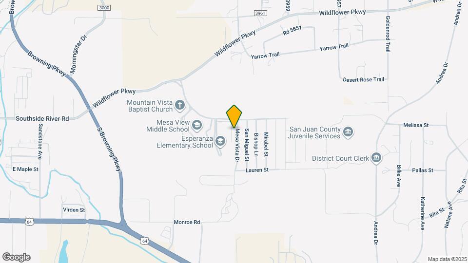 613 Mesa Vista Dr Map and Location Details