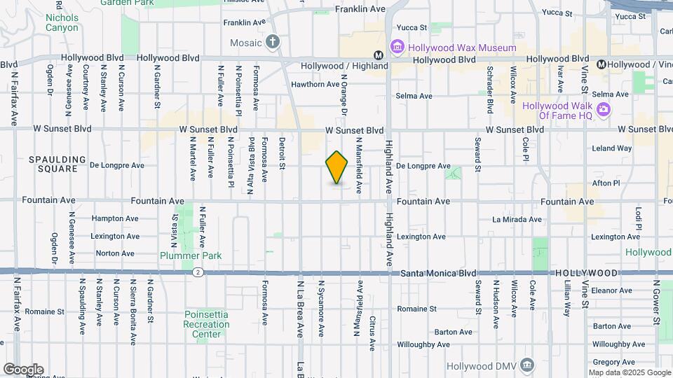 1323 N Orange Dr Map and Location Details