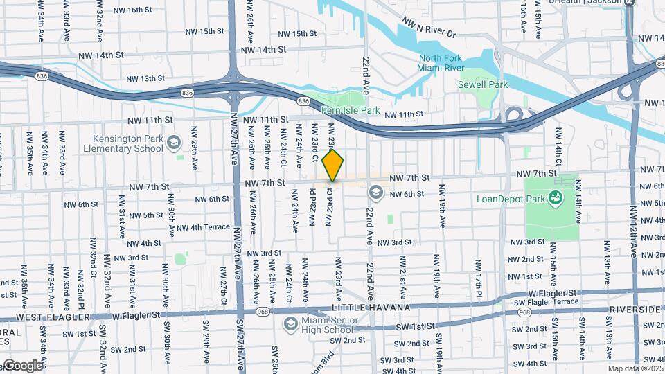 633 NW 23rd Ct Map and Location Details