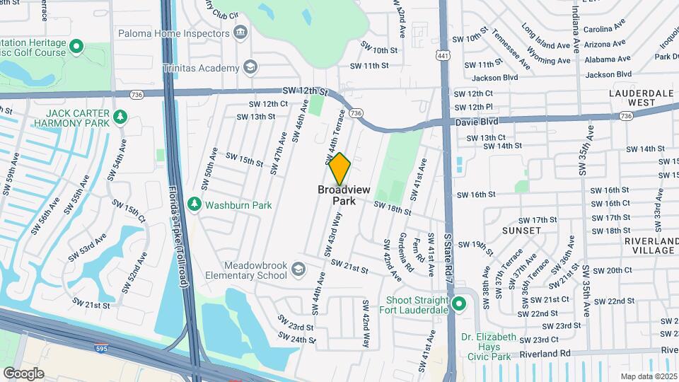 1662-1668 SW 44th Ave Map and Location Details