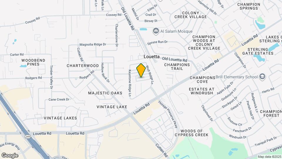 9206 Sunlight Oak Ln Map and Location Details