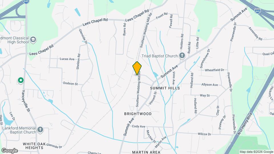 4505 Southern Webbing Mill Rd Map and Location Details