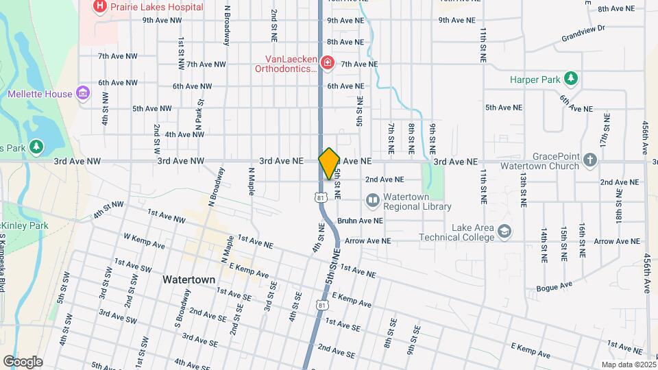 406 NE 2nd Ave Map and Location Details