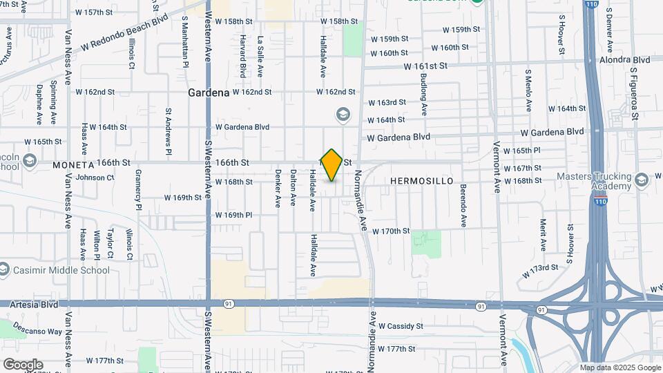 16815 Brighton Ave Map and Location Details