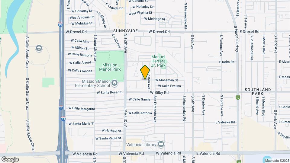 387 W Mossman St Map and Location Details