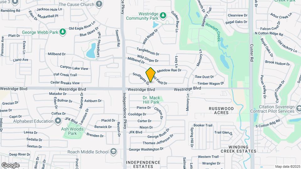 9804 Southgate Dr Map and Location Details