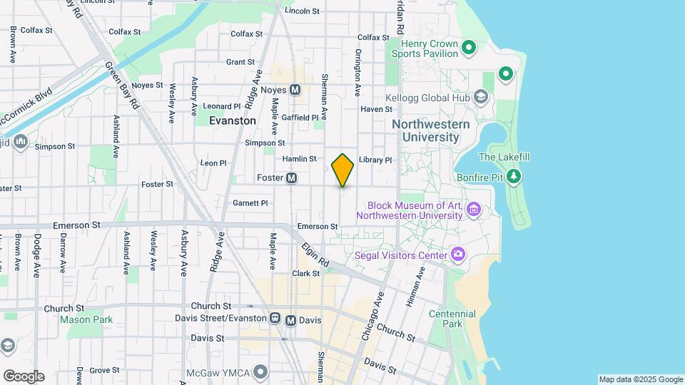 714 Foster St, Unit 2W Map and Location Details