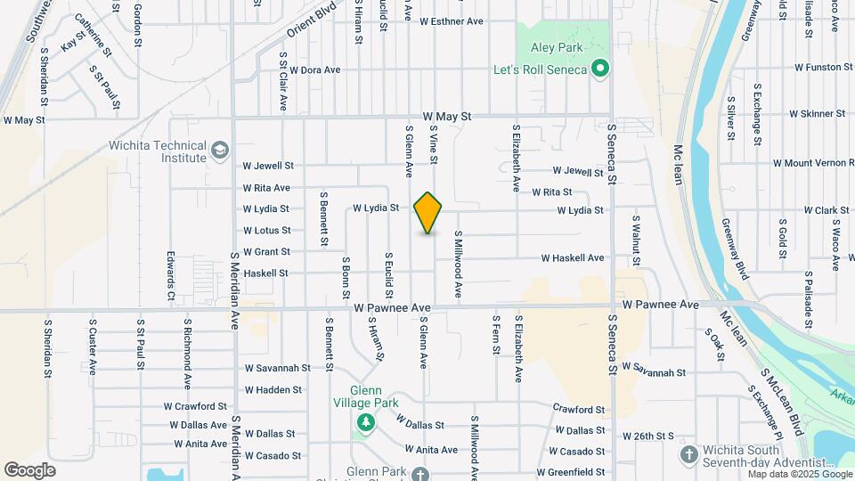 2237 S Vine St Map and Location Details