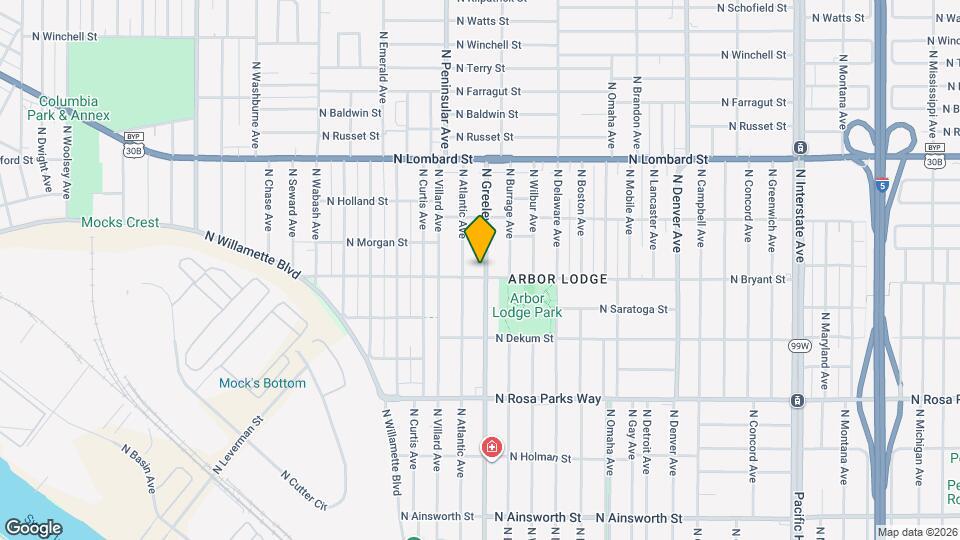 7015 N Greeley Ave, Unit B Map and Location Details