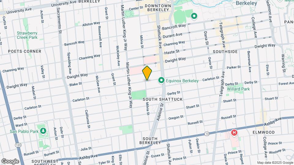 2601 Milvia St Map and Location Details