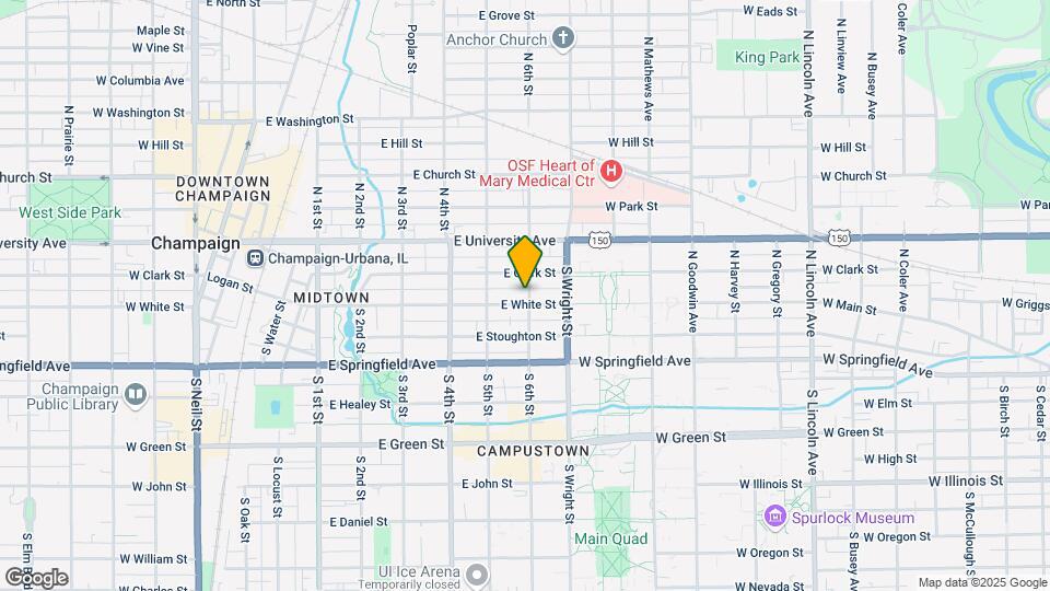 205 S 6th St Mapa y Detalles de la Ubicación