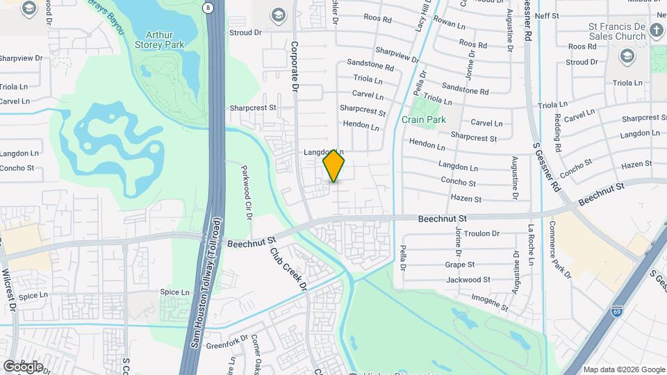 9314 Westwood Village Dr Map and Location Details