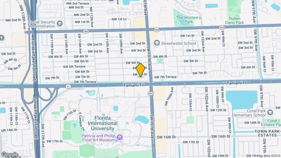 10781 SW 7th Ter Mapa y Detalles de la Ubicación