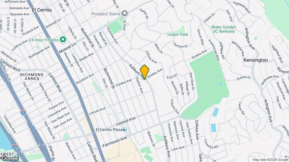 635A Ashbury Ave Map and Location Details