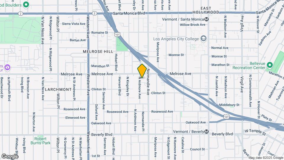 638 N Ardmore Ave Map and Location Details