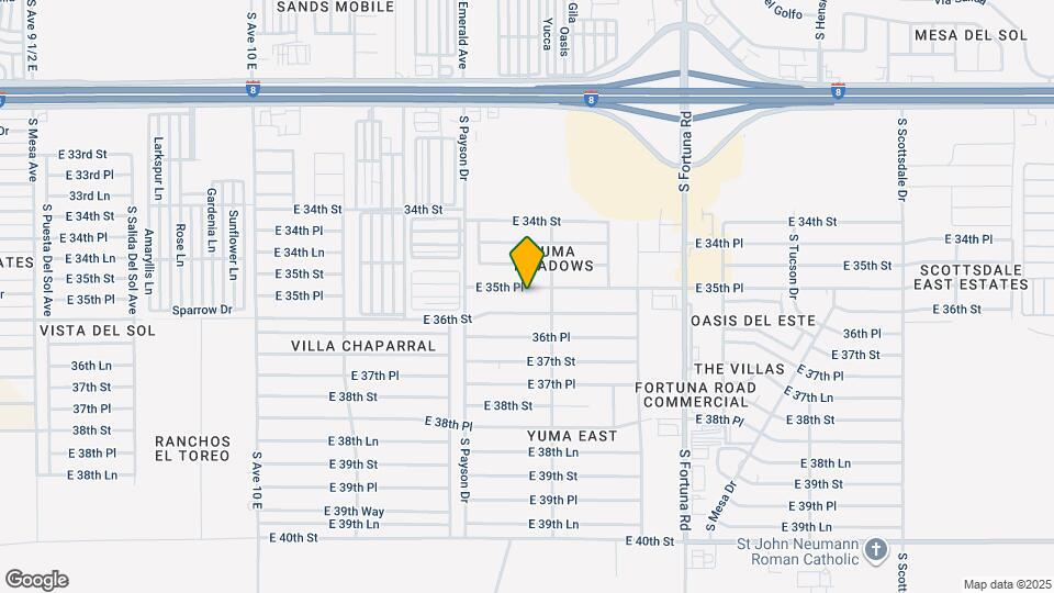 10607 E 35th Pl Mapa y Detalles de la Ubicación