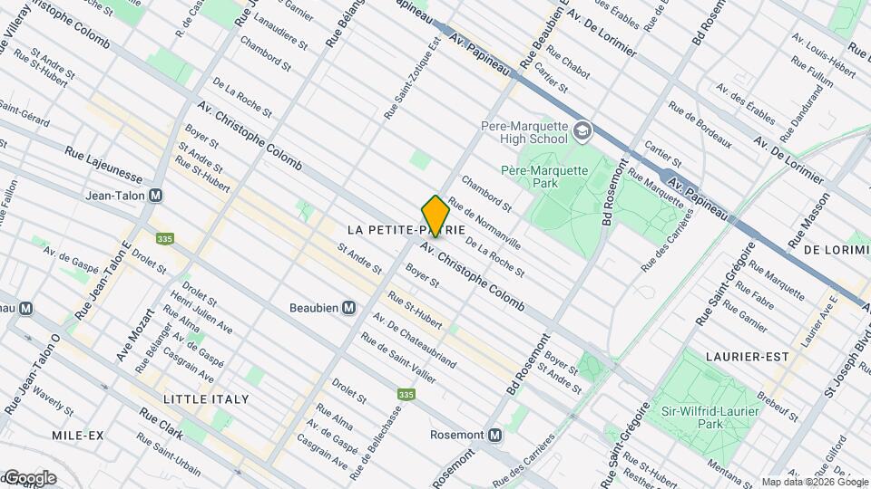 6391-6399 Christophe-Colomb Map and Location Details