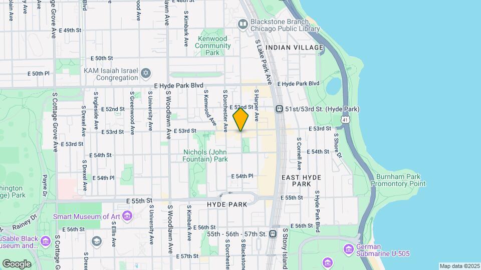 5306 S Blackstone Ave Map and Location Details
